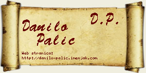 Danilo Palić vizit kartica